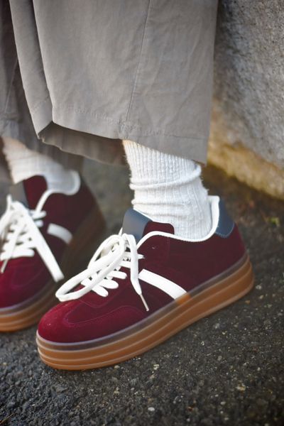 Hovedbilde Burgunder - Sneakers m/stripe