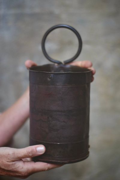 Hovedbilde Vintage Metall Stor Potte ...