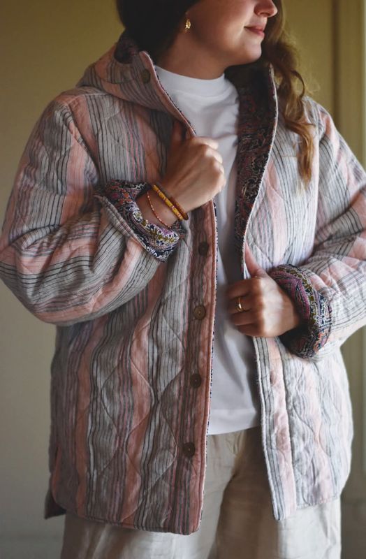 Quilted vendbar Kåpe