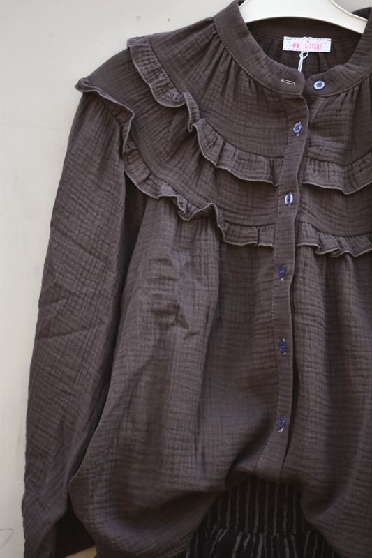 Brun - Sunshine Bomulls Bluse