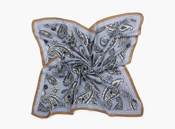 Hovedbilde Lysblå - Herringbone Skjerf ...