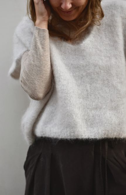 Hovedbilde Beige - Moa Mohair Vest