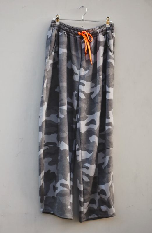 Khaki/grey - Camo collegebukse