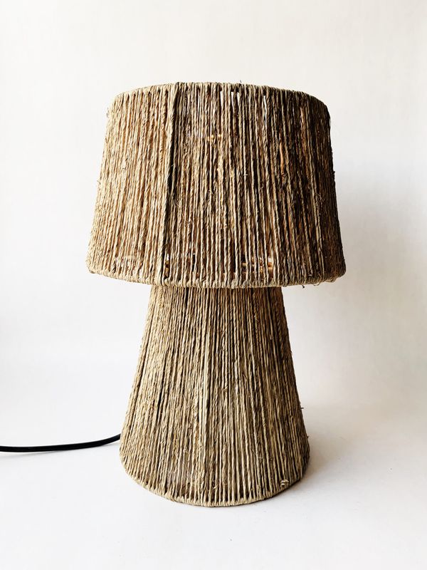 Jute - Bordlampe 35 cm