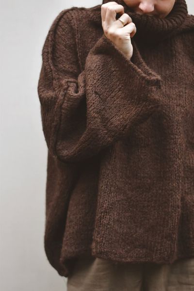 Hovedbilde Brun  - Åre Strikket Genser