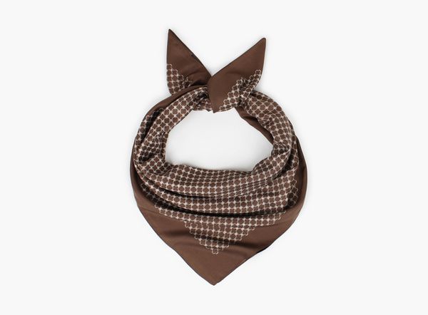 Hovedbilde Brun - Satengskjerf 90 x 90 ...