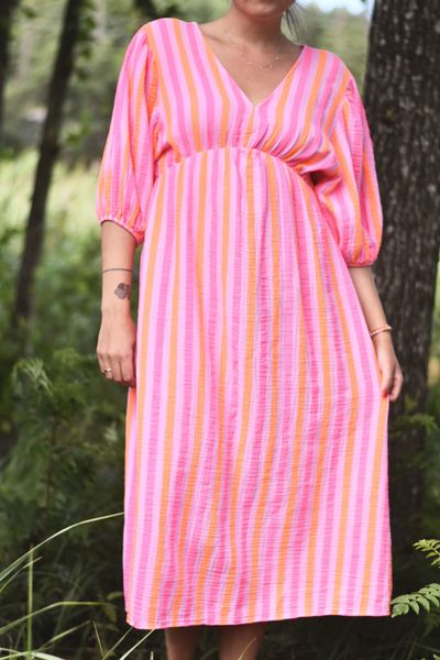 Hovedbilde Rosa/oransje - Stripet ...