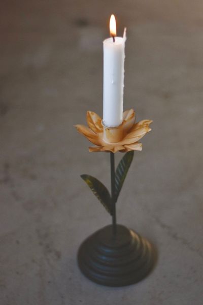 Hovedbilde Lysestake Blomst 22 cm