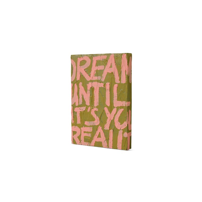 Rosa/beige - Drem Håndmalt bilde