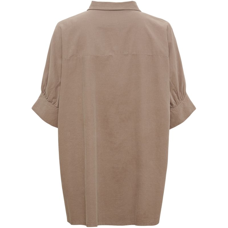 Taupe - Kaori Cord Skjorte