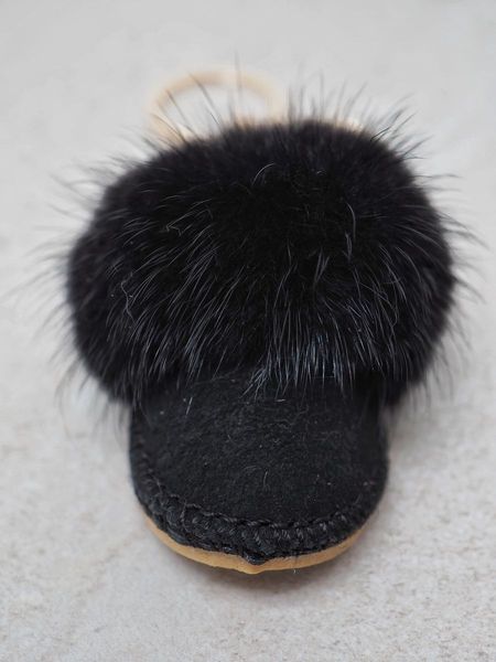 Hovedbilde Sort - Tøffel Veskepynt