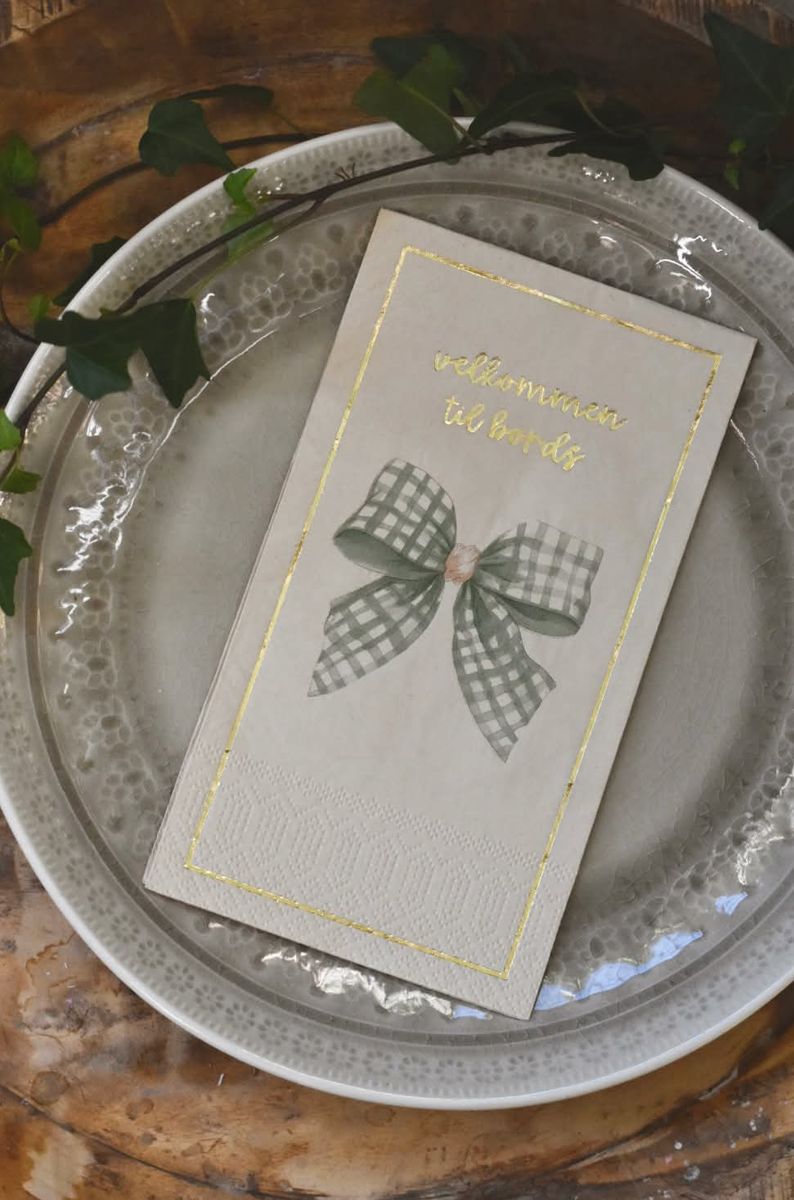 Grønn Sløyfe - Buffet Serviett