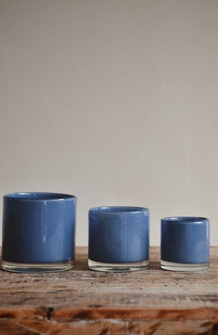 Hovedbilde Blå - Nilla Lysglass 10 cm 