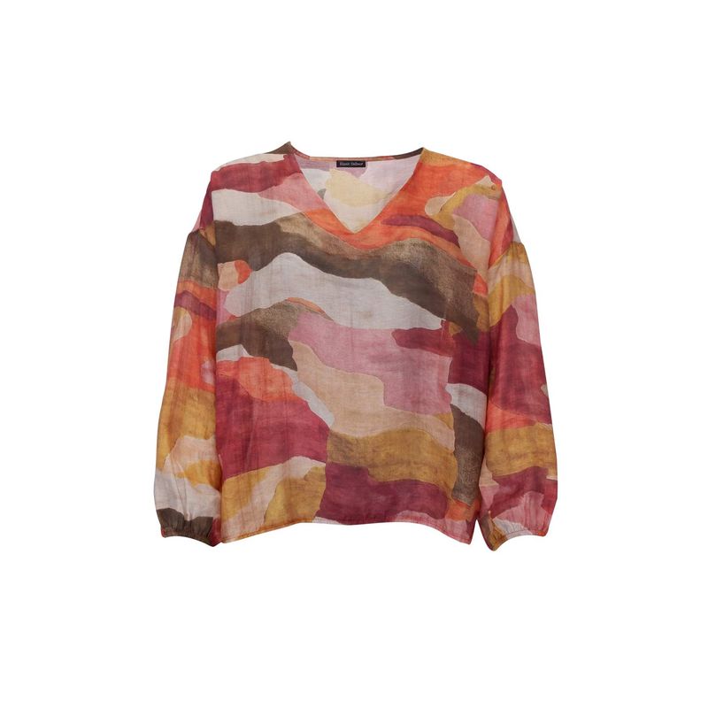 Burnt wine - Zella Lyocell Bluse