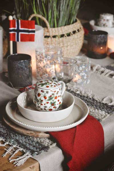 Hovedbilde Blå retro Krakelert Stort ...