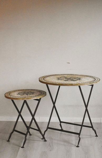 Hovedbilde Sidebord i metall - 75x78 cm 