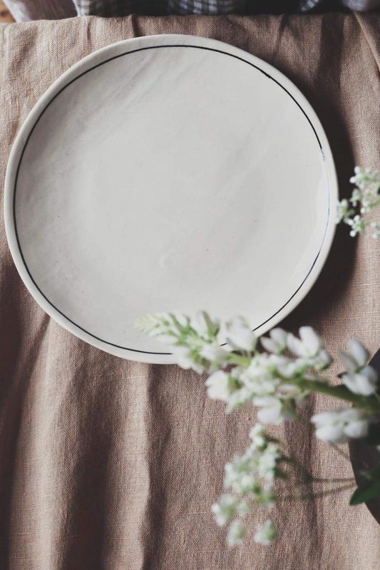 Sort/hvit - Studio Line frokosttallerken
