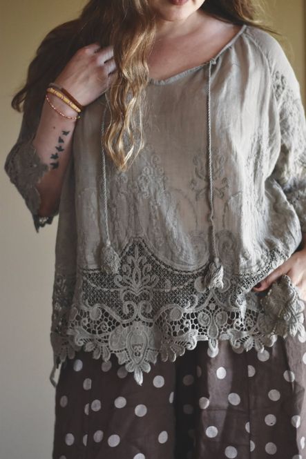 Hovedbilde Taupe - Lama Bomulls Bluse