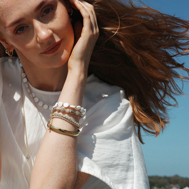 Gull - Bangle armbånd