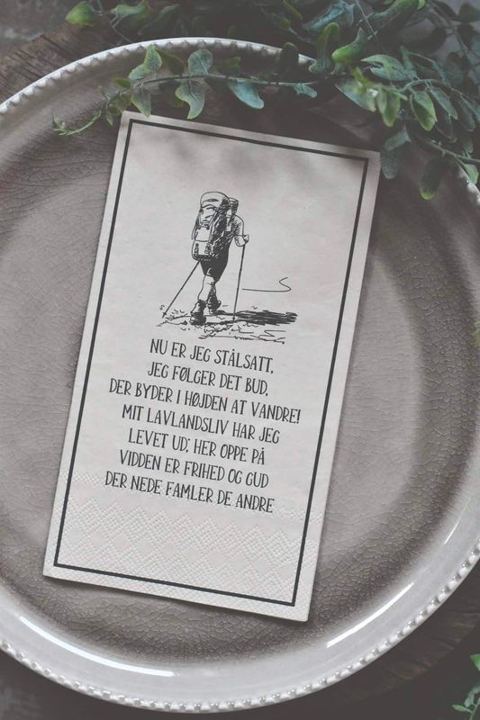 Nu er jeg stålsatt - Buffet Serviett