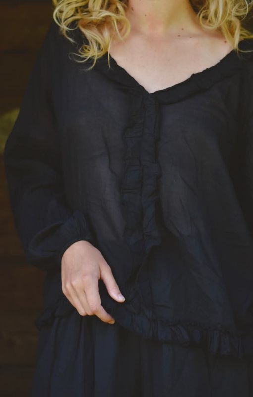 Sort - LIGHT PRINCESS Bluse