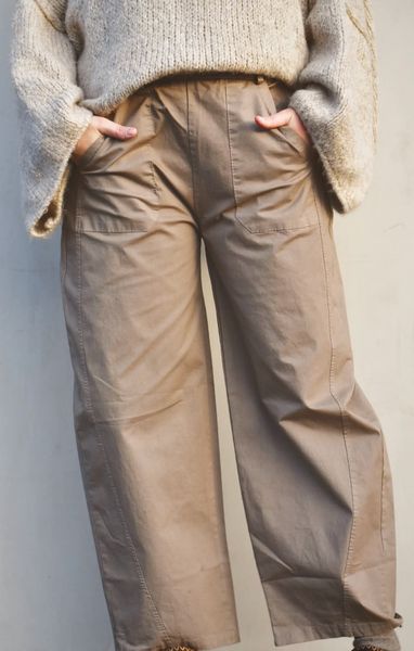 Hovedbilde Taupe - Box Mood Bomullsbukse