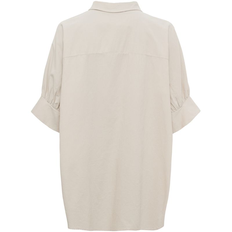 Beige - Kaori Cord Skjorte
