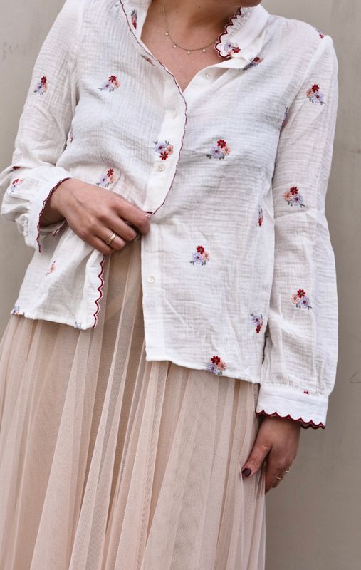Hvit - Kelly Bluse