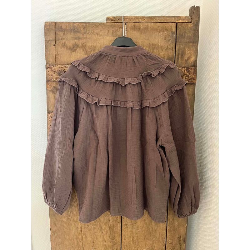 Brun - Sunshine Bomulls Bluse