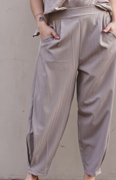 Hovedbilde Dark Beige - Zelia Bukse