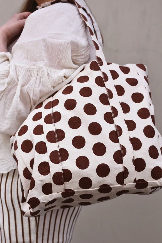 Brun - Nella Canvas Veske