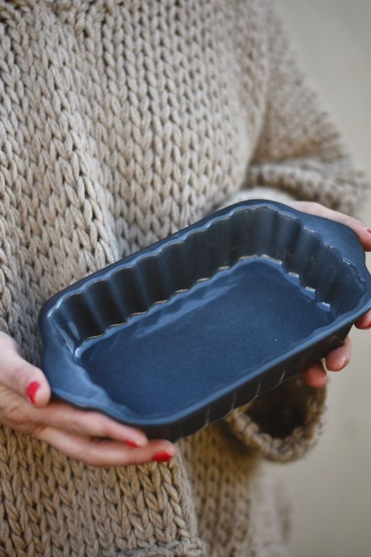 Mørk blå - Liten ildfast form