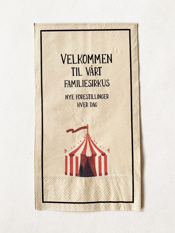 Vårt Familiesirkus - Serviett