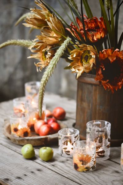 Hovedbilde Eikeblader - Krakelert Stort ...