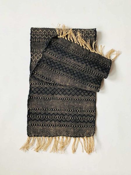 Hovedbilde Sort - Løper i jute/bomull