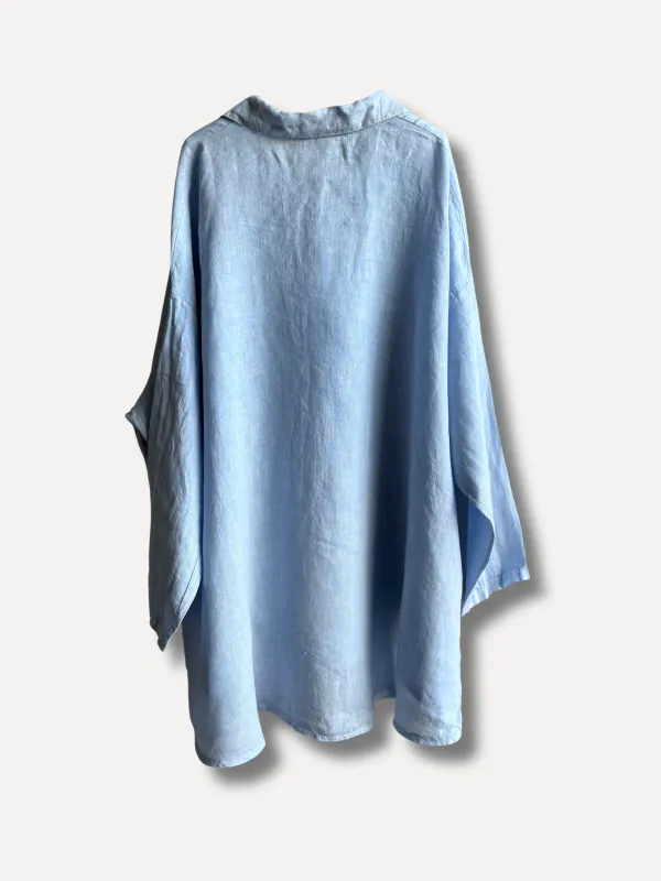 Sky Blue - Lovely Linskjorte