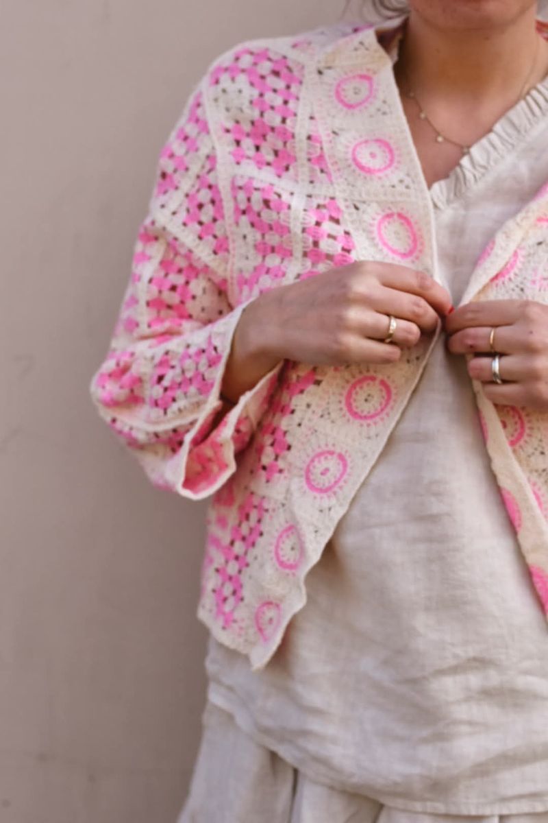 Rosa - Heklet Cardigan