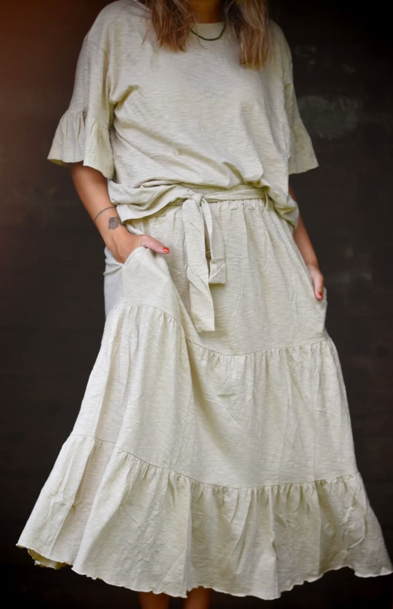 Beige - Bella skjørt