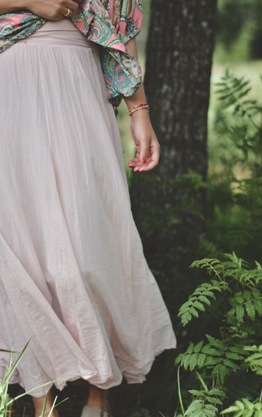 Hovedbilde Rosa - Boheme Bomulls Skjørt