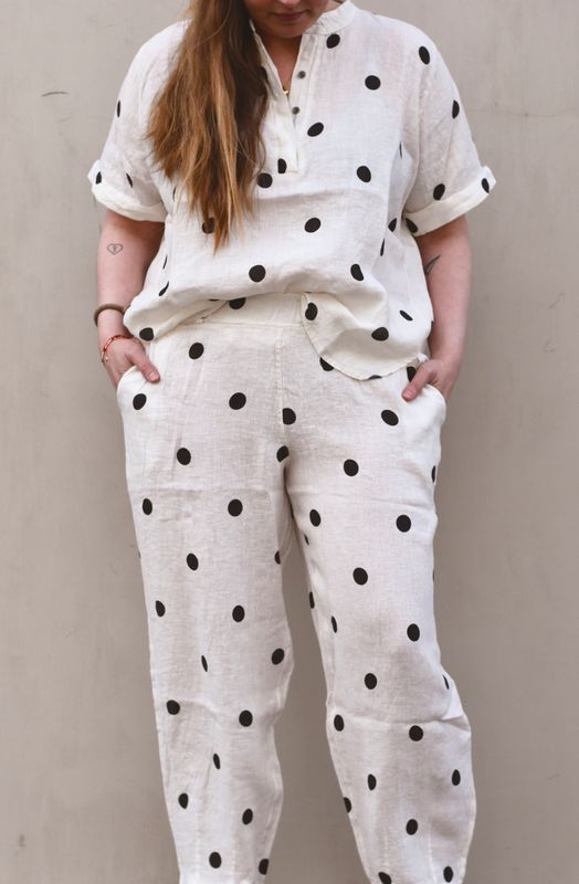 Dot - Melina Barrel Lin Bukse