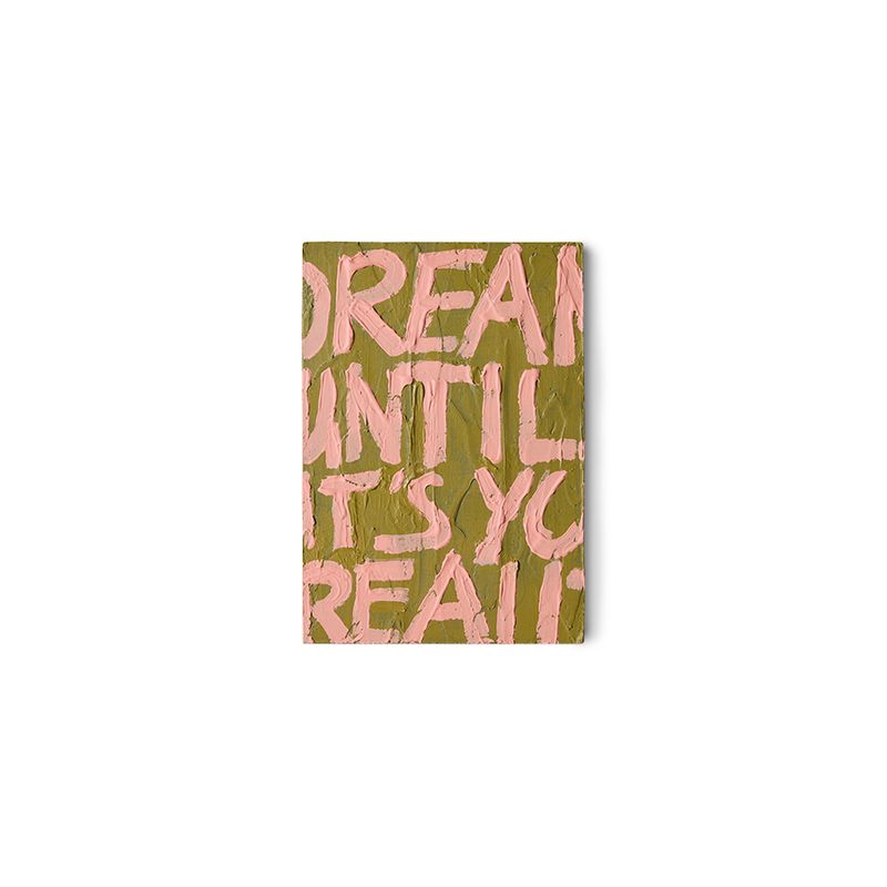 Rosa/beige - Drem Håndmalt bilde